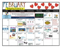 BPA 2018-2019 February Calendar 